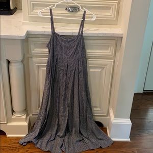 Super soft pinstripe jump suit